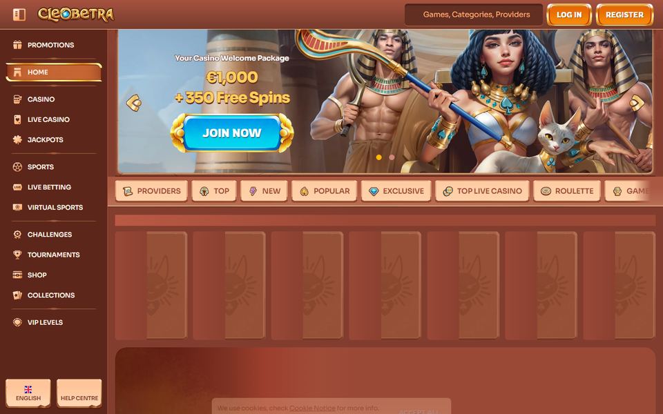 Cleobetra Casino — lobby